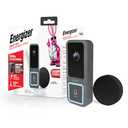 Energizer Smart Doorbell & Chime, Wired 1080p Video Doorbell Security Camera, 2-Way Audio, Night Vision, Cloud & Card Storage, Works with Alexa & Google Home, Motion Sensor, Requires Existing Wires