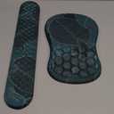 Mouse Pad Wrist Support, Laokiiy 2 in1 Keyboard Wrist Rest+ Ergonomic Mouse Pad, Non-Slip Wrist Rest for Computer Keyboard, Made Easy Typing & Relieve Wrist PainBanana Leaf Green