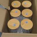 6 Pack 24oz Drinking Glasses Iced Coffee Cups Can Tumbler Glasses with Bamboo Lids and Straws Tumbler Glasses Cups Can Shaped Glass Gups Large Drinking Can Cups for Boba Smoothies Soda Juice Tea