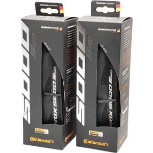 Continental Grand Prix 5000 S TR Tubeless Ready - Pack of 2 Tires (700x25 / 25-522)