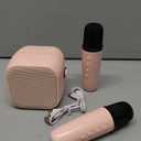 Karaoke Machine for Kids Adults, Mini Portable Bluetooth Karaoke Speaker with 2 Wireless Microphone and Lights, Christmas Birthday Gifts for Girls Ages 4, 5, 6, 7, 8, 9, 10, 12+ Family Home Party