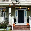 2 x 8Pcs Floating Witch Hats, Halloween Witches Hats Decor, Floating Porch Indoor Outdoor Hocus Pocus Decor Party Supplies, Black