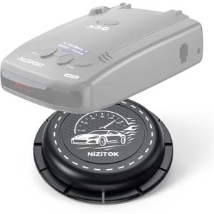 Upgraded Magnetic Radar Detector Dashboard Mount with N52 Magnets, Adhesive Holder for Escort, Uniden, Valentine One, Anti-Vibration Stable Fit, Adjustable Angle Design