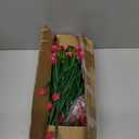 TURNMEON 20 Bundles Artificial Flowers for Outdoors, Summer Spring Grass Camellia Fake Flowers Plastic Plants, UV Resistant No Fade Faux Greenery for Gardens Porch Yards Cemetery Decor 500 Heads(Pink)