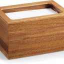 Dryer Sheet Holder, Acacia Wood Laundry Sheets Container, Laundry Room Organization and Storage for Farmhouse Laundry Room Decor and Accessories, Fabric Sheet Dispenser