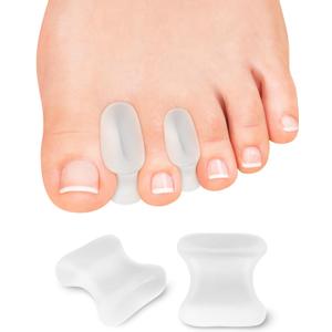 12 Pack Gel Toe Separators Silicone Toe Spacers for Women Men Bunion Corrector Toe Pain Relief, Toe Alignment, Soft Toe Spacer for Crooked Toes, Overlapping Toes, Hammertoe Correction (Small)