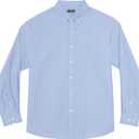 Big and Tall Oxford Dress Shirt for Men Button Down Shirts Long Sleeve Casual Shirt (5X-Large Tall, Blue 403)