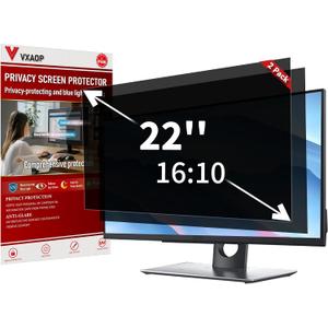 [2-Pack] 22 Inch Computer Privacy Screen Filter (16:10 Aspect Ratio)