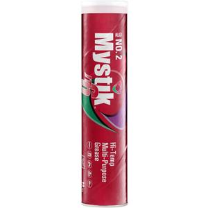 Mystik JT-6 High Temp Grease Tubes for Grease Gun, Multi Purpose Red Lithium Complex, NLGI 2, Wheel Bearing Grease, 14 oz, 10 Pack