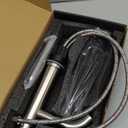 Bathroom Faucets Brushed Nickel Bathroom Sink Faucet Modern Single Handle Bathroom Faucet for 1 or 3 Hole Mxier Tap Washbasin Faucet with Deck, Pop-up Drain and Supply Hoses