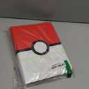 Card Binder 4 Pocket, Trading Card Holder Fits 400 Cards With 50 Removable Sleeves, Portable Collection Card Ablum, Game Card Case book With Zipper for Gift, Red (Large)