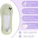 10 Pairs No Show Low Cut Liner Ice Silk Socks - Nonslip Thin Socks Invisible (Stylish Color)