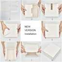 MESHA 8x8x4 Gift Box 50 Pack White Gift Boxes with Lids, DIY Bridesmaid Proposal Box, Recyclable,Foldable Box for Wedding, Birthday Party