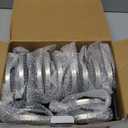 Biling Solar Outdoor Lights 12 Pack, Bright 12 LEDs Solar Ground Lights Waterproof, Flat Landscape Lighting Solar Powered for Yard Walkway Pathway Garden Driveway (White)