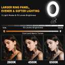 Anautin Ring Light for Video Conference Lighting,360Adjustable,Portable LED Video Conference Lighting for Monitor,Laptop&Desktop Computer,Streaming Light for Zoom Meetings, Selfie Makeup, Video Calls