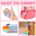 JOYIN 30 Packs Valentines Day Gifts for Kids, Pop Bubble Keychain with Heart Valentines Day Cards for Kid School Classroom Exchange Prize, Stress Relief Fidget Toy for Girl Boy Valentine Party Favor