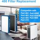 Upgraded Classic 400 Series Replacement Filter,Compatible with Blueair 400 Series Air Purifier Replacement Filter, Part# 480i,402,403,405,410,455EB,450E Replacement Filter (400 1Pack Upgraded)
