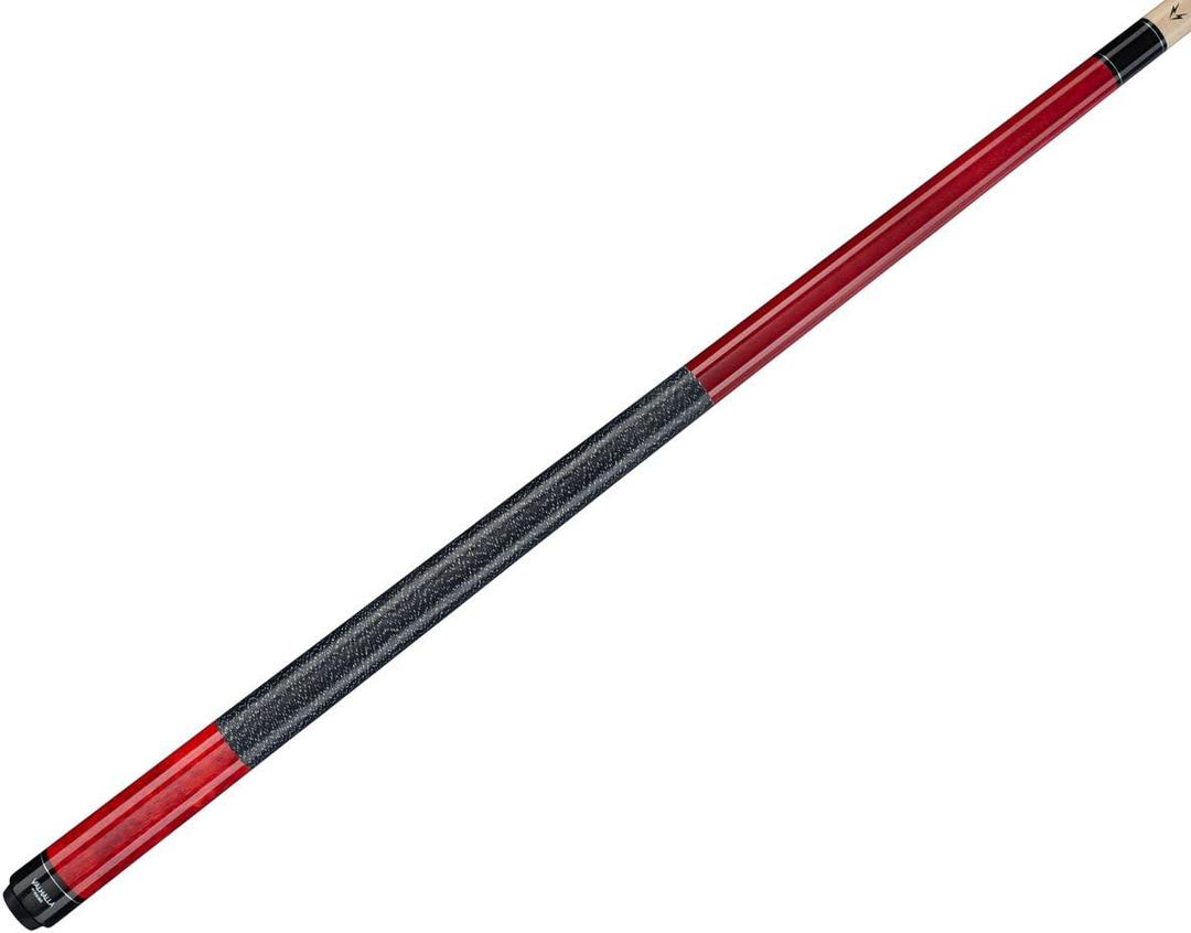 Valhalla Viking VA114 Hard Rock Maple Linen Wrap Pool/Billiard Cue - Red