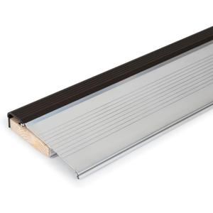 Aluminum Door Threshold with Vinyl and Aluminum Top, Mill Finish - 36 Inches