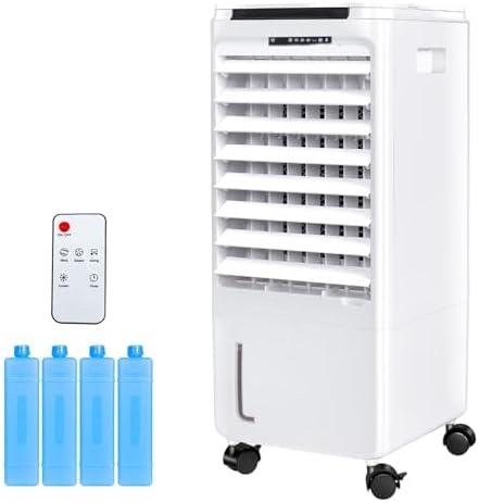 CAYNEL Portable Air Conditioners,Evaporative Air Cooler w/7H Timer for Auto-Off,4 Modes & 3 Speeds,1.85-Gal Tank Windowless Air Conditioner,Swamp Cooler Air Conditioner for Room Bedroom Outdoor Indoor