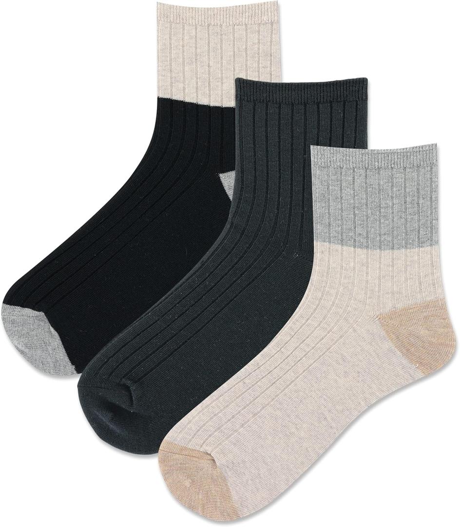 Hot Sox Women's Cute Conversation Starter Ankle Socks-1 Cool & Fun Fashion Novelty Gifts, Assorted Colorblock (3 Pairs),  9-11 Hot Sox Women's Cute Conversation Starter Ankle Socks-1 Cool & Fun Fashion Novelty Gifts, Assorted Colorblock (3 Pairs),  9-11