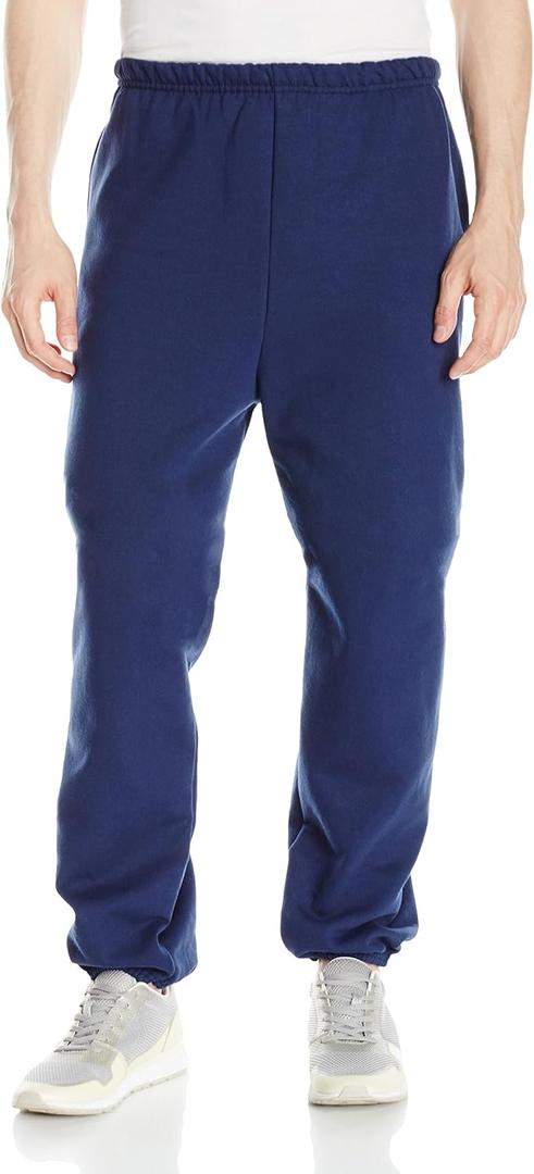 Hanes Men's Sweatpants, Ultimate Cotton Fleece Sweatpants, Joggers with Pockets for Men (XX-Large, Navy)