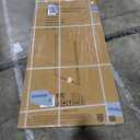 Frameless Pivot Shower Door 36"-38" W x 72" H, Swing Shower Glass Doors with Nano Explosion-Proof Film Tempered Glass 1/4"(6mm) Reversible Installtion, Matte Black Finish