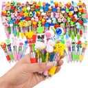 LiYiQ 100 PCS Multicolor Pen in One Fun 4-in-1 Cute Pens Bulk Kawaii Cool Ballpoint Pens for Kids Fun Gifts