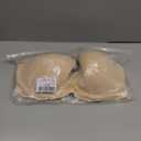 Strapless Clear Back Strap Convertible Bra with Lace Padded Underwired Plus Size Brassiere (38F/38DDD, Nude)