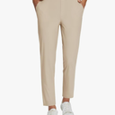 baleaf Womens Travel Pants Lightweight Stretch with Zipper Pockets Petite Ankle Dressy Golf Work Business Casual Slacks, L