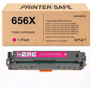 656X MagentaToner Cartridge Replacement for HP 656A 656X CF463X CF463A MagentaToner Cartridge High Yield Used with HP Color Enterprise M652dn M652n M653dh M653dn M653x Printer