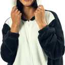 Bioworld Penguin Adult Hooded Kigurumi Onesie Costume Union Suit (White, XL)