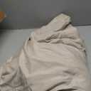 TAIMIT Light Beige King Comforter Set - 7 Pieces, Bed in a Bag Bedding Sets with All Season Soft Quilted Warm Fluffy Comforter,Flat Sheet,Fitted Sheet,2 Pillow Shams,2 Pillowcases,King, Light Beige