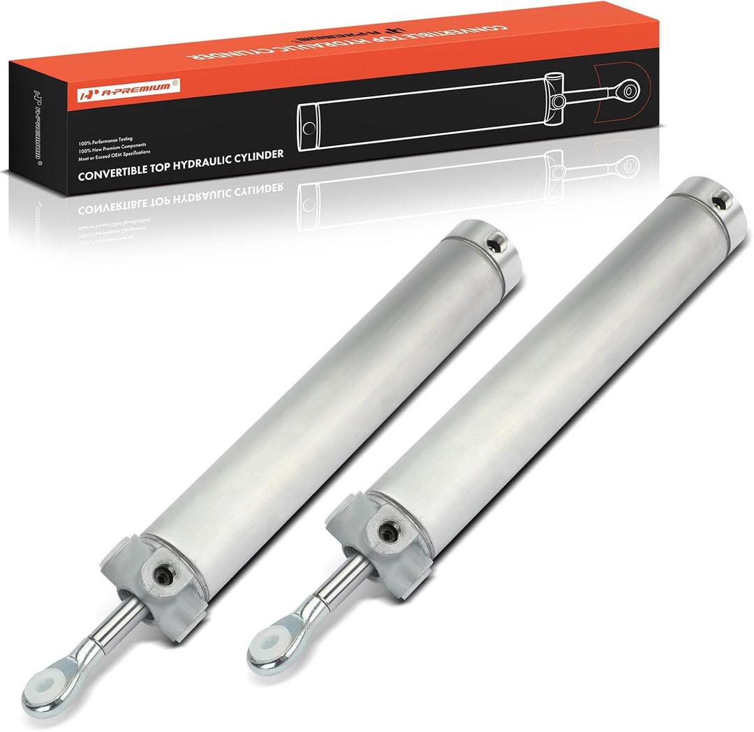 A-Premium 2-PC Convertible Top Hydraulic Cylinders Lift Arm Lift Support Compatible with Ford Mustang 2005 2006 2007 2008 Convertible, Replace# HYDLC142-C