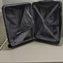 OLIXIS 24 Inch Luggage, Hardside Suitcase with Spinner Wheels, Lightweight ABS Hard Shell Checked Luggage, TSA Approved Lock, Expandable Medium Suitcase for Travel & BusinessBlue