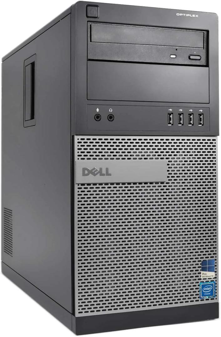 Dell Optiplex 9020 MiniTower - Intel Core i5 3.3GHz, 16GB DDR3, New 1TB SSD, Windows 10 Pro 64-Bit, WiFi, DVD-ROM 