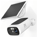 2.4G/5G WiFi Cameras for Home Security, 2K Solar Camera Outdoor Wireless, Color Night Vision Spotlight Camera with 130°Wide View，2-Way Audio, IP66, Cloud/SD, AI Detection, Works Alexa/Google Home