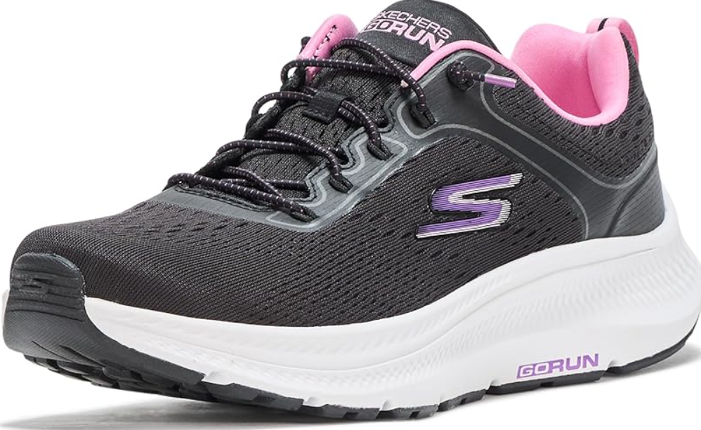 Skechers Men's Hands Free Slip-ins Go Run Consistent 2.0 Empower Sneaker (11, Black/Pink)