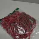 16 Feet Christmas Wood Bead Garland Wooden Bead Garland for Christmas Tree Holiday Decoration (Red)