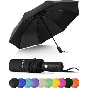 Seniny Windproof Travel Umbrella, Automatic Umbrellas for Rain, Portable & Compact Umbrellas for Backpack, Strong UV for Protection, Folding Small Sun Umbrella for Car, Walking