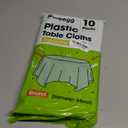 Pureegg Plastic Table Cloth Disposable 10 Pack, 84'' Round Table Cloths, Easter Party, Decorative Tablecloths, Round, Light, Pastel Plastic Cover, Leakproof & Sturdy, Sage Green