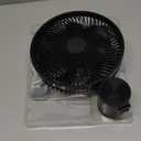 8.5-Inch Quiet Wall-Mounted Oscillation Fan with Remote & Timer, 4-Speed Adjustable for Small Bathrooms, Indoor Bedroom Cooling for RV, Adjustable Tilt, 5.92 ft Cord, Garage Cooling Fan for Home (Black Frame/Black Blade)