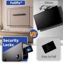 Fulifix Studless TV Wall Mount for Most 22-55 Inch TVs, No Stud Drywall TV Mount, No Drill TVs Bracket Max VESA 400x400mm up to 100 lbs, Easy Install Include All Hardware