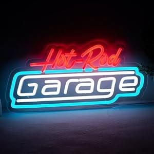 Pugna TV Garage Neon Signs for Wall Decor Neon Lights for Bedroom Led Business Signs Suitable for Man Cave Bar Pub Restaurant Christmas Gift Art
