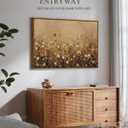 VIYYIEA Framed Canvas Wall Art Vintage Decor, Wall Decor for Living Room Bedroom Office Bathroom, Large Nature Landscape Flower Wildflower Oil Painting Prints, Home Decorations, 24x36inch