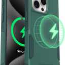 OtterBox iPhone 15 Pro Max - Commuter MagSafe Case - Slim & Tough - Pocket-Friendly - Dual Layer Drop Protection - Port Covers  Non-Retail Packaging - Green (Get Your Greens)