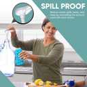 Gallon Pump Dispenser - for Plastic or Glass Bottles  Heavy-Duty Leak Proof for Commercial and Household Use - Plastic Pump for 1 Gallon Jug  Non-BPA Plastic (Pack of 4)