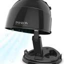 TASALON Portable Height Adjustable Hooded Hair Dryer, Black