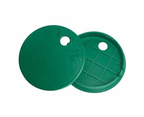 Xjsutkisky 2 PCS Valve Box Cover Lid ID 5.5" OD 6" for Sprinkler Irrigation System, Only Compatation with ID 5.5" Sprinkler System Covers Outdoors (5.5 inch)