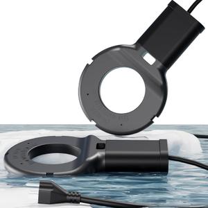 2Pack 250 Watt Pond De-Icer with Thermostat, Cast Aluminum Submersible Bird Bath Heater, Heated Chicken Water, Power Cord 9.8 Ft